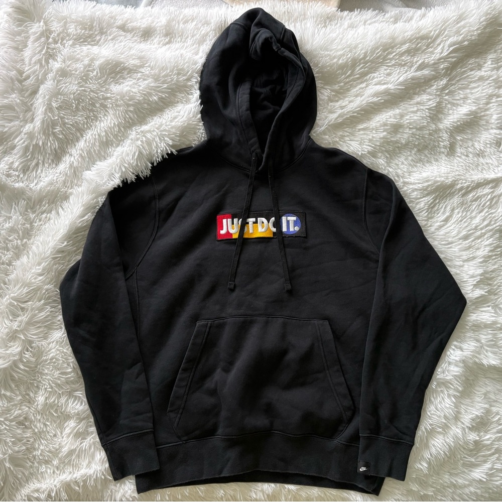 Nike Embroidered Patch Black Hoodie